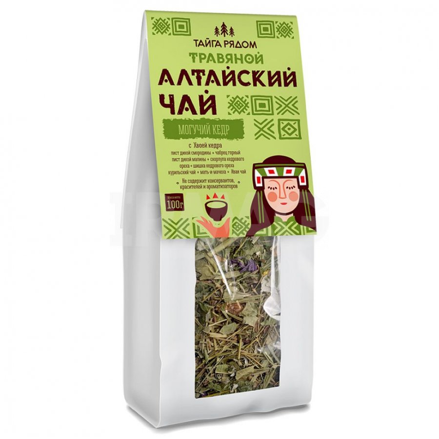 картинка Алтайский чай "Могучий кедр" с хвоей кедра, 100 г от магазина Панацея в Красноярске