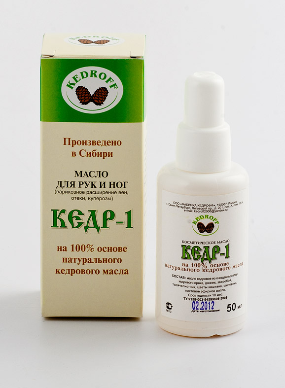 картинка Кедр-1 (масло для рук и ног), 50 мл от магазина Панацея в Красноярске