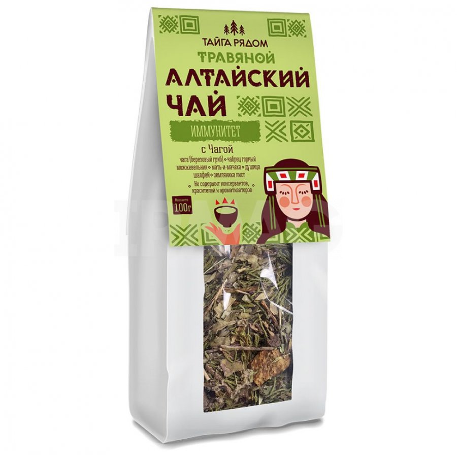 картинка Алтайский чай "Иммунитет" с чагой, 100 г от магазина Панацея в Красноярске