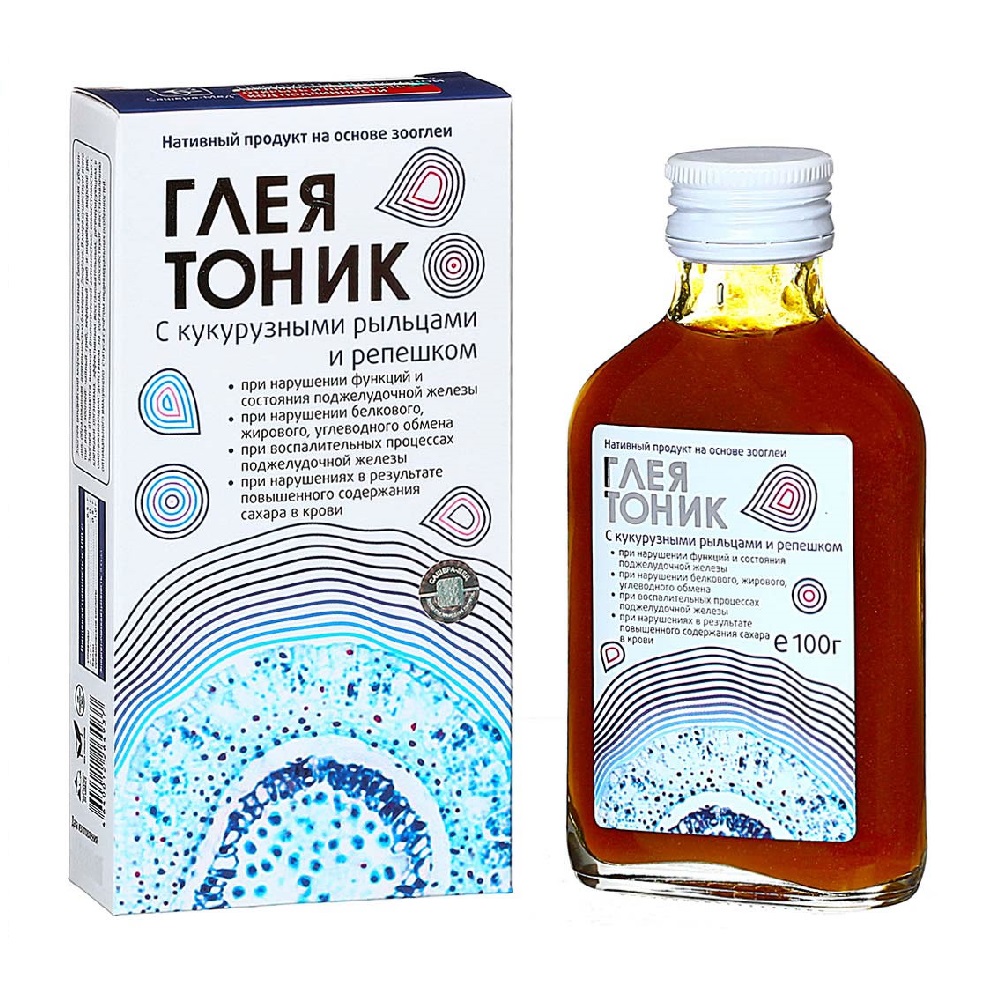 картинка Глеятоник с кукурузными рыльцами и репешком - для поджелудочной железы, 100 мл от магазина Панацея в Красноярске