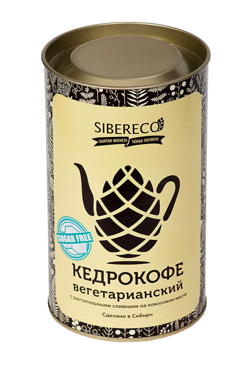 картинка Кедрокофе Вегетарианский на растительных сливках (без сахара), 500 г от магазина Панацея в Красноярске