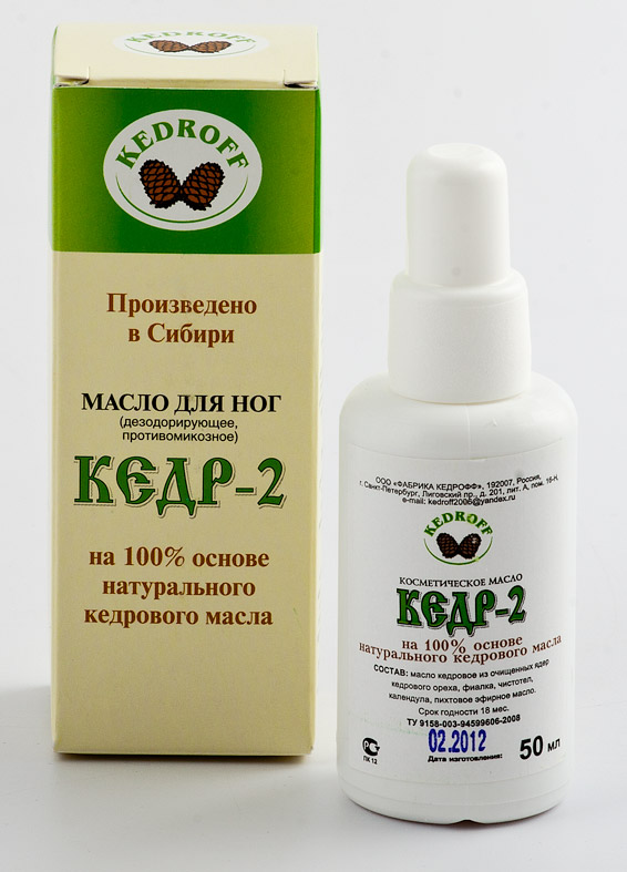 картинка Кедр-2 (масло для ног), 50 мл от магазина Панацея в Красноярске
