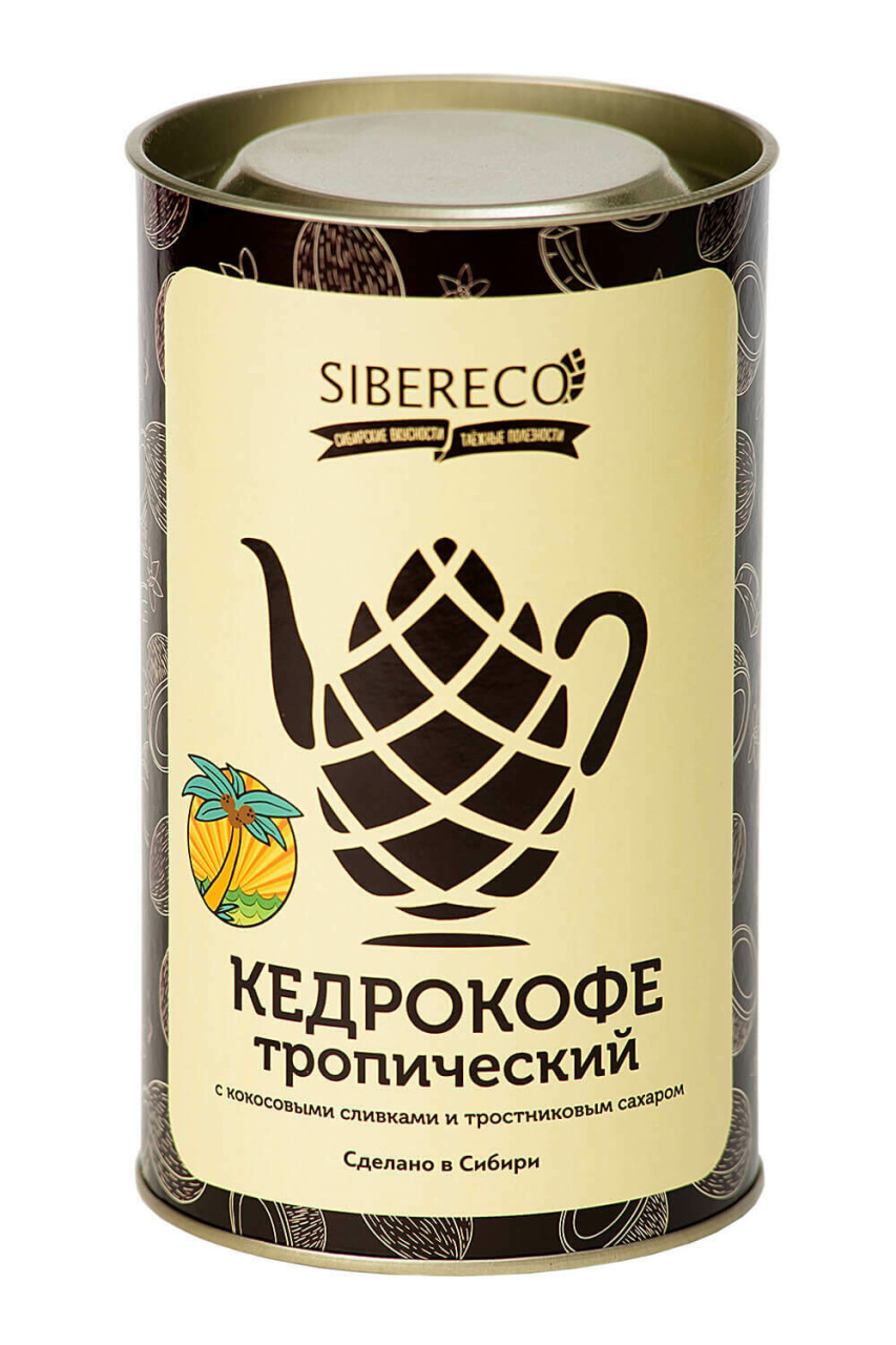 картинка Кедрокофе Тропический с кокосовыми сливками и тростниковым сахаром, 500г от магазина Панацея в Красноярске