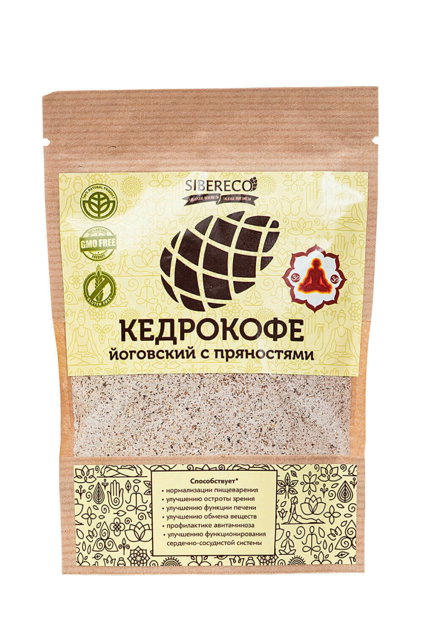 картинка Кедрокофе Йоговский с пряностями (без сахара), 90г от магазина Панацея в Красноярске