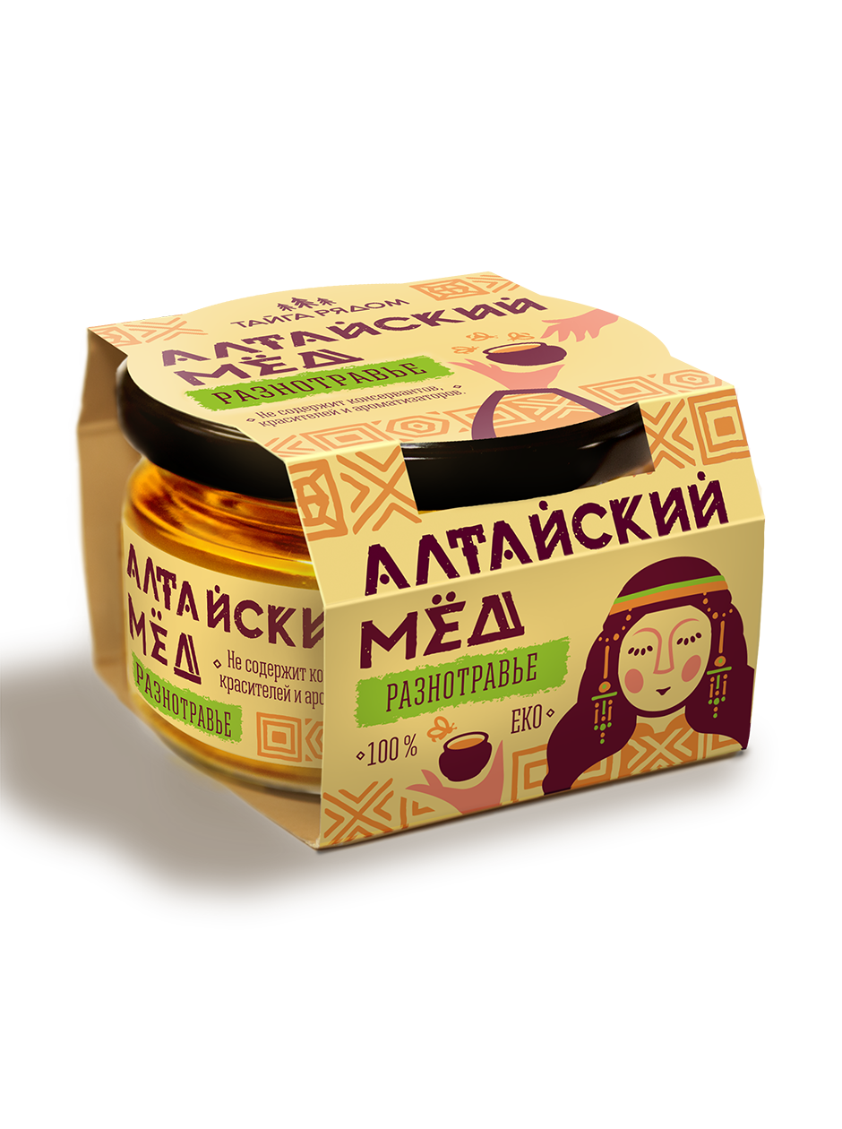 картинка Алтайский мед разнотравье, 300 г от магазина Панацея в Красноярске