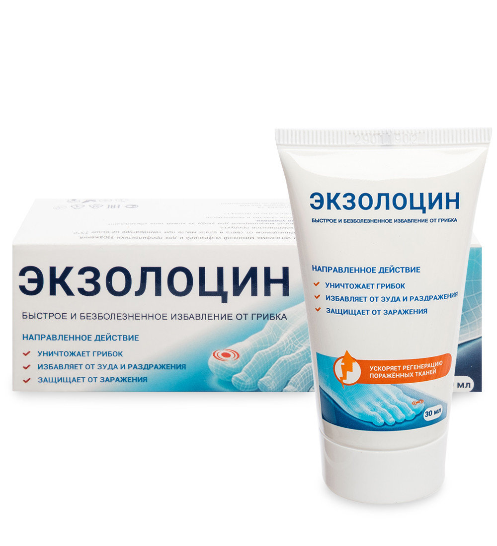 картинка Экзолоцин - гель от грибковой инфекции, 30 мл от магазина Панацея в Красноярске