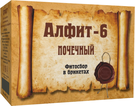 картинка Алфит - 6 Почечный, 60 брикетов по 2 г от магазина Панацея в Красноярске