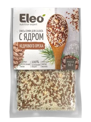 картинка Смесь семян для салата с ядром кедрового ореха "Eleo", 50 г от магазина Панацея в Красноярске