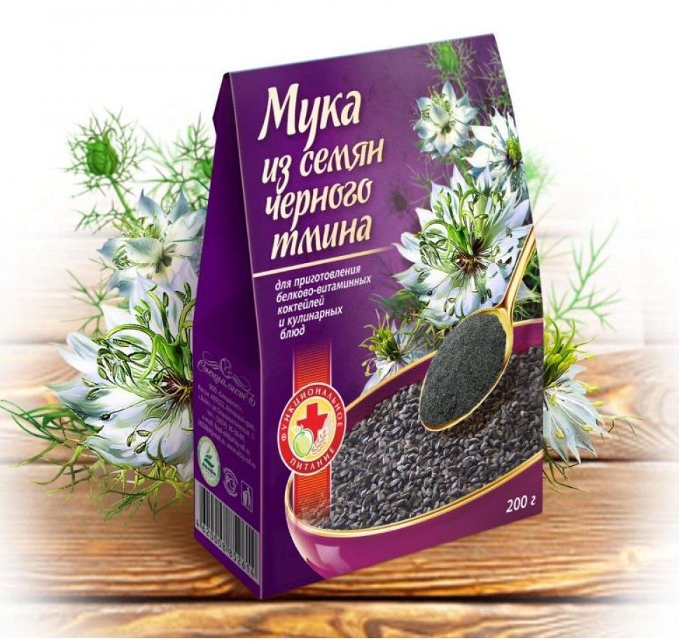 картинка Мука из семян черного тмина (тминная), 200 г от магазина Панацея в Красноярске