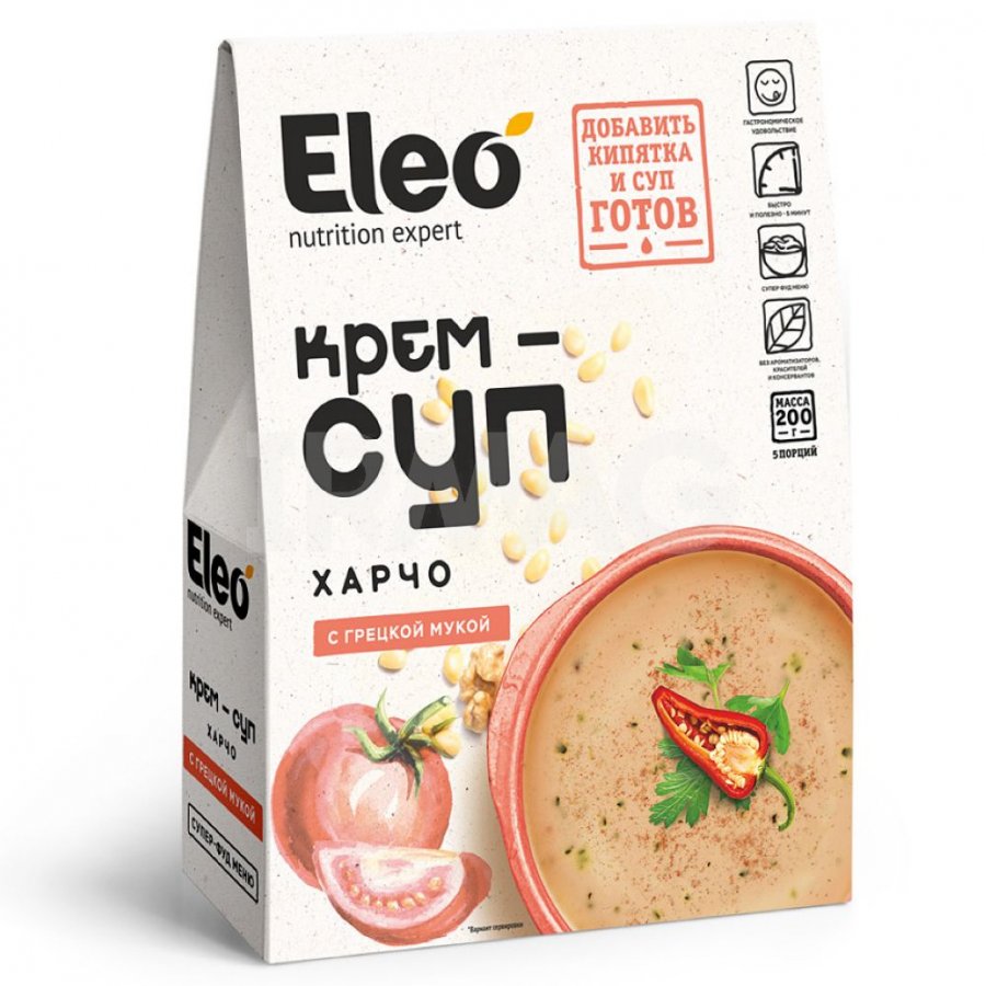 картинка Крем-суп харчо с грецкой мукой "Eleo" 200 г от магазина Панацея в Красноярске